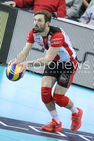  29.11.2015 RZESZOW<br />SIATKOWKA PLUSLIGA 2015/2016 MEN VOLLEYBALL POLAND POLISH PLUS LIGA LEAGUE SEASON 2015/2016<br />MECZ ASSECO RESOVIA RZESZOW - CUPRUM LUBIN<br />N/Z JULIEN LYNEEL SYLWETKA <br /> 