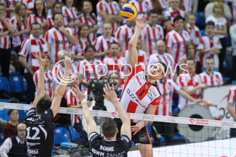  29.11.2015 RZESZOW<br />SIATKOWKA PLUSLIGA 2015/2016 MEN VOLLEYBALL POLAND POLISH PLUS LIGA LEAGUE SEASON 2015/2016<br />MECZ ASSECO RESOVIA RZESZOW - CUPRUM LUBIN<br />N/Z BARTOSZ KUREK <br /> 