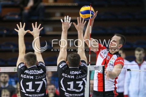  29.11.2015 RZESZOW<br />SIATKOWKA PLUSLIGA 2015/2016 MEN VOLLEYBALL POLAND POLISH PLUS LIGA LEAGUE SEASON 2015/2016<br />MECZ ASSECO RESOVIA RZESZOW - CUPRUM LUBIN<br />N/Z BARTOSZ KUREK <br /> 