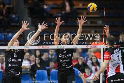  29.11.2015 RZESZOW<br />SIATKOWKA PLUSLIGA 2015/2016 MEN VOLLEYBALL POLAND POLISH PLUS LIGA LEAGUE SEASON 2015/2016<br />MECZ ASSECO RESOVIA RZESZOW - CUPRUM LUBIN<br />N/Z KEITH PUPART MARCUS BOHME <br /> 