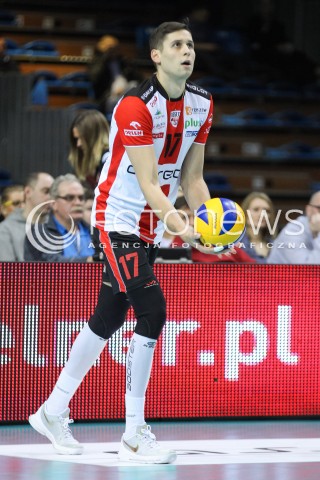  29.11.2015 RZESZOW<br />SIATKOWKA PLUSLIGA 2015/2016 MEN VOLLEYBALL POLAND POLISH PLUS LIGA LEAGUE SEASON 2015/2016<br />MECZ ASSECO RESOVIA RZESZOW - CUPRUM LUBIN<br />N/Z NIKOLAY PENCHEV ( NIKOLAJ PENCZEW ) SYLWETKA <br /> 