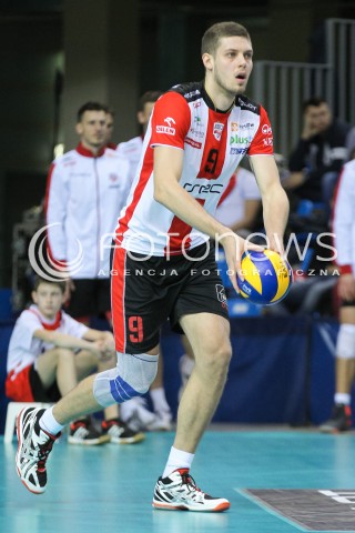 29.11.2015 RZESZOW<br />SIATKOWKA PLUSLIGA 2015/2016 MEN VOLLEYBALL POLAND POLISH PLUS LIGA LEAGUE SEASON 2015/2016<br />MECZ ASSECO RESOVIA RZESZOW - CUPRUM LUBIN<br />N/Z DMYTRO PASHYTSKYY ( PASZYCKI ) SYLWETKA <br /> 