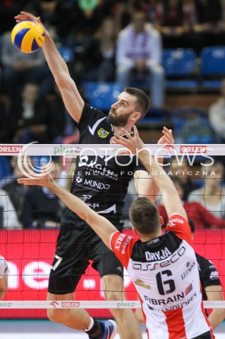  29.11.2015 RZESZOW<br />SIATKOWKA PLUSLIGA 2015/2016 MEN VOLLEYBALL POLAND POLISH PLUS LIGA LEAGUE SEASON 2015/2016<br />MECZ ASSECO RESOVIA RZESZOW - CUPRUM LUBIN<br />N/Z MARCIN MOZDZONEK <br /> 