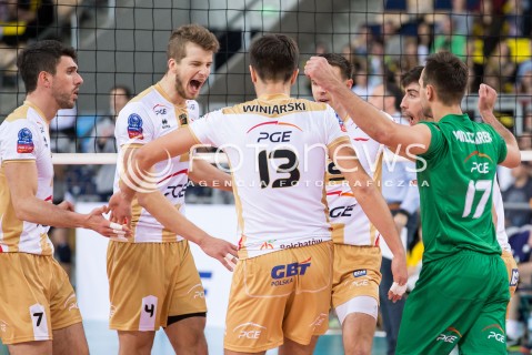  01.12.2015 LODZ POLAND<br />
SIATKOWKA LIGA MISTRZOW MEN CEV VOLLEYBALL CHAMPIONS LEAGUE 2015/2016<br />
MATCH PGE SKRA BELCHATOW - KNACK ROESELARE<br />
N/Z SKRA RADOSC EMOCJE WYGRANA<br />
 