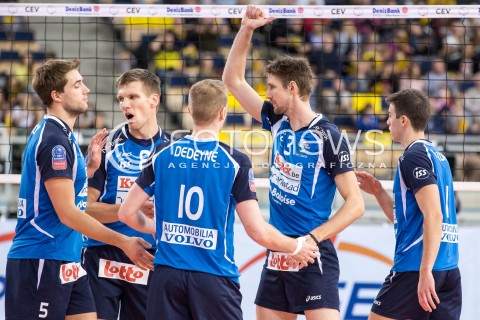  01.12.2015 LODZ POLAND<br />
SIATKOWKA LIGA MISTRZOW MEN CEV VOLLEYBALL CHAMPIONS LEAGUE 2015/2016<br />
MATCH PGE SKRA BELCHATOW - KNACK ROESELARE<br />
N/Z RADOSC EMOCJE WYGRANA <br />
 
