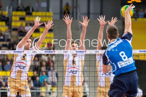  01.12.2015 LODZ POLAND<br />
SIATKOWKA LIGA MISTRZOW MEN CEV VOLLEYBALL CHAMPIONS LEAGUE 2015/2016<br />
MATCH PGE SKRA BELCHATOW - KNACK ROESELARE<br />
N/Z MARIUSZ WLAZLY KAROL KLOS<br />
 