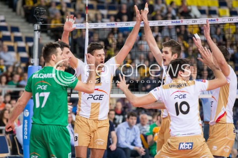  01.12.2015 LODZ POLAND<br />
SIATKOWKA LIGA MISTRZOW MEN CEV VOLLEYBALL CHAMPIONS LEAGUE 2015/2016<br />
MATCH PGE SKRA BELCHATOW - KNACK ROESELARE<br />
N/Z RADOSC EMOCJE WYGRANA WINIARSKI<br />
 