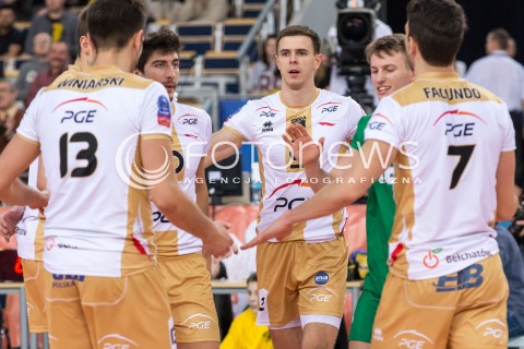  01.12.2015 LODZ POLAND<br />
SIATKOWKA LIGA MISTRZOW MEN CEV VOLLEYBALL CHAMPIONS LEAGUE 2015/2016<br />
MATCH PGE SKRA BELCHATOW - KNACK ROESELARE<br />
N/Z MARIUSZ WLAZLY RADOSC EMOCJE WYGRANA<br />
 