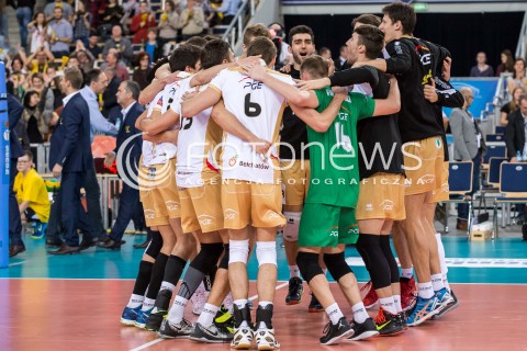 01.12.2015 LODZ POLAND<br />
SIATKOWKA LIGA MISTRZOW MEN CEV VOLLEYBALL CHAMPIONS LEAGUE 2015/2016<br />
MATCH PGE SKRA BELCHATOW - KNACK ROESELARE<br />
N/Z RADOSC EMOCJE WYGRANA<br />
 