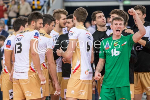  01.12.2015 LODZ POLAND<br />
SIATKOWKA LIGA MISTRZOW MEN CEV VOLLEYBALL CHAMPIONS LEAGUE 2015/2016<br />
MATCH PGE SKRA BELCHATOW - KNACK ROESELARE<br />
N/Z RADOSC EMOCJE WYGRANA<br />
 