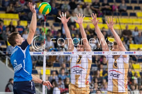  01.12.2015 LODZ POLAND<br />
SIATKOWKA LIGA MISTRZOW MEN CEV VOLLEYBALL CHAMPIONS LEAGUE 2015/2016<br />
MATCH PGE SKRA BELCHATOW - KNACK ROESELARE<br />
N/Z FACUNDO CONTE MARIUSZ MARCYNIAK<br />
 