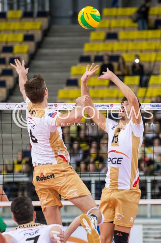  01.12.2015 LODZ POLAND<br />
SIATKOWKA LIGA MISTRZOW MEN CEV VOLLEYBALL CHAMPIONS LEAGUE 2015/2016<br />
MATCH PGE SKRA BELCHATOW - KNACK ROESELARE<br />
N/Z NICOLAS URIARTE<br />
 