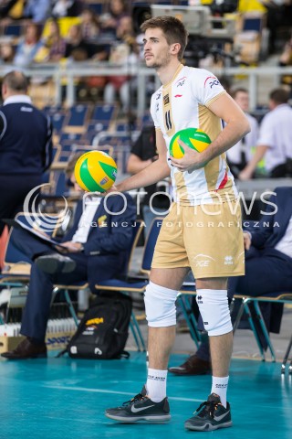  01.12.2015 LODZ POLAND<br />
SIATKOWKA LIGA MISTRZOW MEN CEV VOLLEYBALL CHAMPIONS LEAGUE 2015/2016<br />
MATCH PGE SKRA BELCHATOW - KNACK ROESELARE<br />
N/Z MARCEL GROMADOWSKI SYLWETKA<br />
 