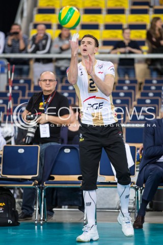  01.12.2015 LODZ POLAND<br />
SIATKOWKA LIGA MISTRZOW MEN CEV VOLLEYBALL CHAMPIONS LEAGUE 2015/2016<br />
MATCH PGE SKRA BELCHATOW - KNACK ROESELARE<br />
N/Z MARIUSZ WLAZLY SYLWETKA<br />
 