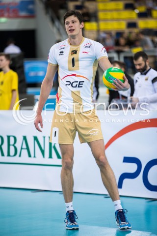  01.12.2015 LODZ POLAND<br />
SIATKOWKA LIGA MISTRZOW MEN CEV VOLLEYBALL CHAMPIONS LEAGUE 2015/2016<br />
MATCH PGE SKRA BELCHATOW - KNACK ROESELARE<br />
N/Z SRECKO LISINAC SYLWETKA<br />
 