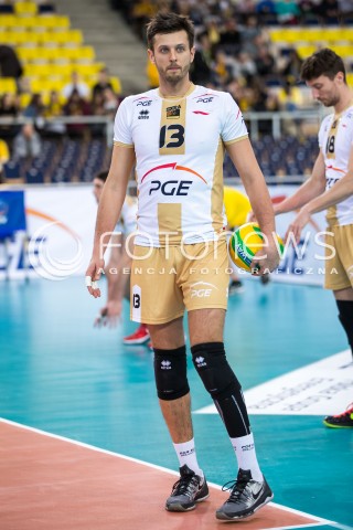  01.12.2015 LODZ POLAND<br />
SIATKOWKA LIGA MISTRZOW MEN CEV VOLLEYBALL CHAMPIONS LEAGUE 2015/2016<br />
MATCH PGE SKRA BELCHATOW - KNACK ROESELARE<br />
N/Z MICHAL WINIARSKI SYLWETKA<br />
 