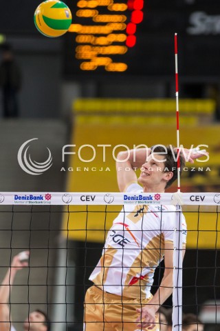  01.12.2015 LODZ POLAND<br />
SIATKOWKA LIGA MISTRZOW MEN CEV VOLLEYBALL CHAMPIONS LEAGUE 2015/2016<br />
MATCH PGE SKRA BELCHATOW - KNACK ROESELARE<br />
N/Z SRECKO LISINAC SYLWETKA<br />
 