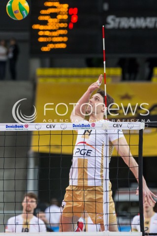  01.12.2015 LODZ POLAND<br />
SIATKOWKA LIGA MISTRZOW MEN CEV VOLLEYBALL CHAMPIONS LEAGUE 2015/2016<br />
MATCH PGE SKRA BELCHATOW - KNACK ROESELARE<br />
N/Z MARCEL GROMADOWSKI SYLWETKA<br />
 