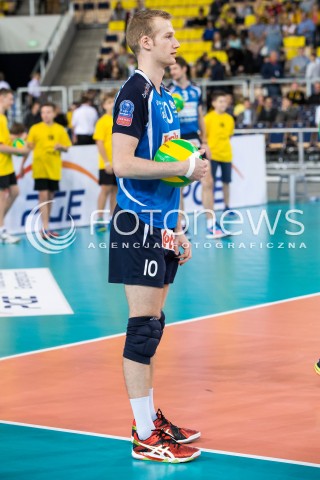  01.12.2015 LODZ POLAND<br />
SIATKOWKA LIGA MISTRZOW MEN CEV VOLLEYBALL CHAMPIONS LEAGUE 2015/2016<br />
MATCH PGE SKRA BELCHATOW - KNACK ROESELARE<br />
N/Z LEONIS DEDEYNE SYLWETKA<br />
 