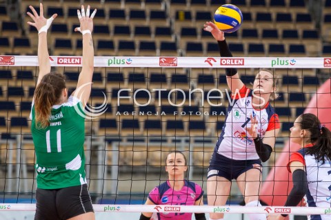  02.12.2015 LODZ SIATKOWKA ORLEN LIGA SEZON 2015/2016 VOLLEYBALL POLISH SEASON <br />
BEEF MASTER BUDOWLANI LODZ - IMPEL WROCLAW<br />
N/Z HEIKE BEIER<br />
 