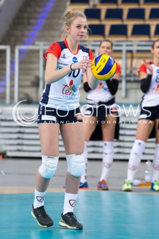  02.12.2015 LODZ SIATKOWKA ORLEN LIGA SEZON 2015/2016 VOLLEYBALL POLISH SEASON <br />
BEEF MASTER BUDOWLANI LODZ - IMPEL WROCLAW<br />
N/Z MAGDALENA WOZNICZKA SYLWETKA<br />
 