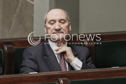  02.12.2015 WARSZAWA SEJM<br />TRZECIE POSIEDZENIE SEJMU VIII KADENCJI<br />N/Z ANTONI MACIEREWICZ<br /> 