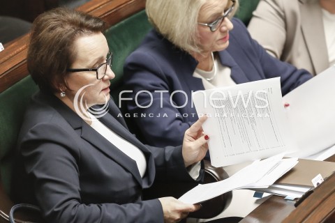  02.12.2015 WARSZAWA SEJM<br />TRZECIE POSIEDZENIE SEJMU VIII KADENCJI<br />N/Z ANNA ZALEWSKA<br /> 
