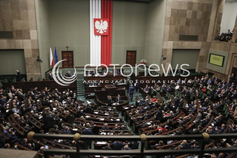  02.12.2015 WARSZAWA SEJM<br />TRZECIE POSIEDZENIE SEJMU VIII KADENCJI<br />N/Z SALA OBRAD<br /> 