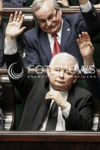  02.12.2015 WARSZAWA SEJM<br />TRZECIE POSIEDZENIE SEJMU VIII KADENCJI<br />N/Z JAROSLAW KACZYNSKI<br /> 