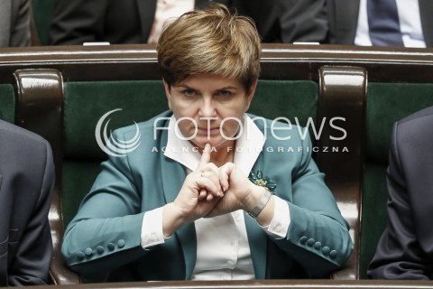  02.12.2015 WARSZAWA SEJM<br />TRZECIE POSIEDZENIE SEJMU VIII KADENCJI<br />N/Z PREMIER BEATA SZYDLO<br /> 