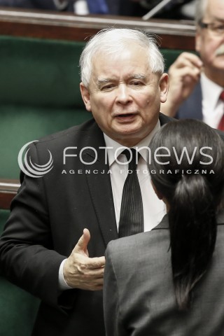  02.12.2015 WARSZAWA SEJM<br />TRZECIE POSIEDZENIE SEJMU VIII KADENCJI<br />N/Z JAROSLAW KACZYNSKI<br /> 