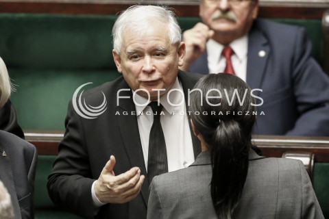  02.12.2015 WARSZAWA SEJM<br />TRZECIE POSIEDZENIE SEJMU VIII KADENCJI<br />N/Z JAROSLAW KACZYNSKI<br /> 