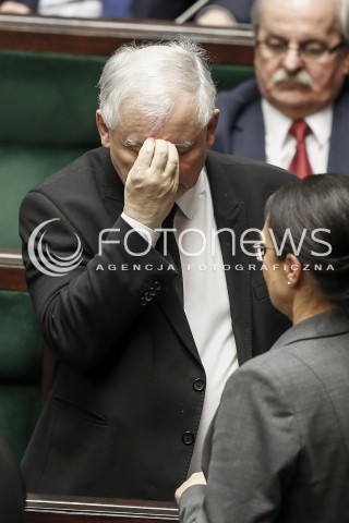  02.12.2015 WARSZAWA SEJM<br />TRZECIE POSIEDZENIE SEJMU VIII KADENCJI<br />N/Z JAROSLAW KACZYNSKI<br /> 