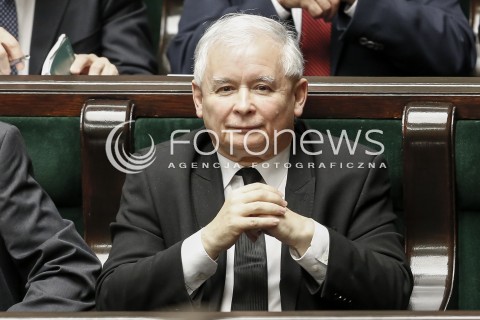  02.12.2015 WARSZAWA SEJM<br />TRZECIE POSIEDZENIE SEJMU VIII KADENCJI<br />N/Z JAROSLAW KACZYNSKI<br /> 