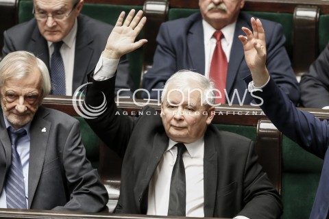  02.12.2015 WARSZAWA SEJM<br />TRZECIE POSIEDZENIE SEJMU VIII KADENCJI<br />N/Z JAROSLAW KACZYNSKI<br /> 