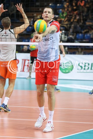  02.12.2015 RZESZOW POLAND<br />SIATKOWKA LIGA MISTRZOW <br />MEN CEV VOLLEYBALL CHAMPIONS LEAGUE 2015/2016<br />MATCH ASSECO RESOVIA - VOLLEY ASSE LENNIK <br />N/Z BARTOSZ KUREK SYLWETKA <br /> 