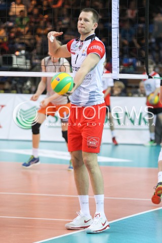  02.12.2015 RZESZOW POLAND<br />SIATKOWKA LIGA MISTRZOW <br />MEN CEV VOLLEYBALL CHAMPIONS LEAGUE 2015/2016<br />MATCH ASSECO RESOVIA - VOLLEY ASSE LENNIK <br />N/Z BARTOSZ KUREK SYLWETKA <br /> 