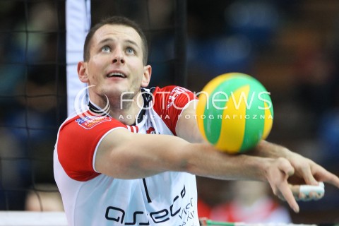  02.12.2015 RZESZOW POLAND<br />SIATKOWKA LIGA MISTRZOW <br />MEN CEV VOLLEYBALL CHAMPIONS LEAGUE 2015/2016<br />MATCH ASSECO RESOVIA - VOLLEY ASSE LENNIK <br />N/Z BARTOSZ KUREK SYLWETKA <br /> 
