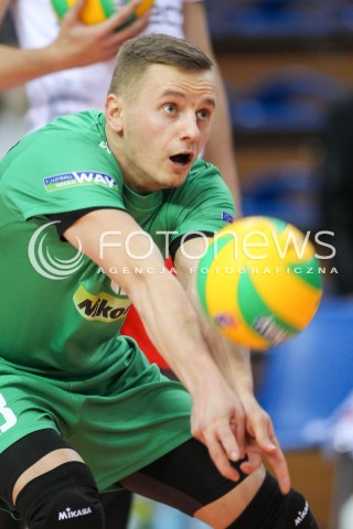  02.12.2015 RZESZOW POLAND<br />SIATKOWKA LIGA MISTRZOW <br />MEN CEV VOLLEYBALL CHAMPIONS LEAGUE 2015/2016<br />MATCH ASSECO RESOVIA - VOLLEY ASSE LENNIK <br />N/Z DAMIAN WOJTASZEK SYLWETKA <br /> 