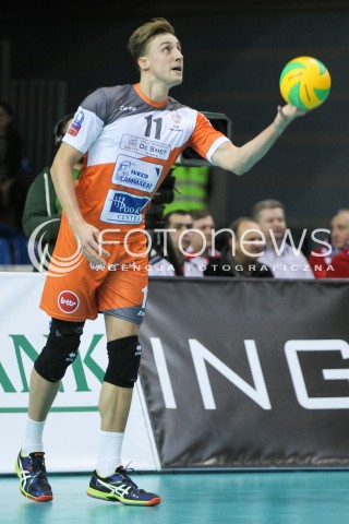 02.12.2015 RZESZOW POLAND<br />SIATKOWKA LIGA MISTRZOW <br />MEN CEV VOLLEYBALL CHAMPIONS LEAGUE 2015/2016<br />MATCH ASSECO RESOVIA - VOLLEY ASSE LENNIK <br />N/Z ROBIN OVERBEEKE SYLWETKA <br /> 