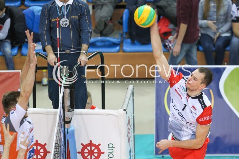  02.12.2015 RZESZOW POLAND<br />SIATKOWKA LIGA MISTRZOW <br />MEN CEV VOLLEYBALL CHAMPIONS LEAGUE 2015/2016<br />MATCH ASSECO RESOVIA - VOLLEY ASSE LENNIK <br />N/Z BARTOSZ KUREK <br /> 