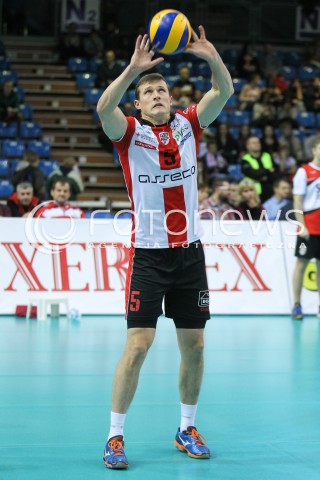  05.12.2015 RZESZOW<br />
SIATKOWKA PLUSLIGA 2015/2016 MEN VOLLEYBALL POLAND POLISH PLUS LIGA LEAGUE SEASON 2015/2016<br />
MECZ ASSECO RESOVIA RZESZOW - AZS POLITECHNIKA WARSZAWSKA<br />
N/Z LUKAS TICHACEK SYLWETKA <br />
 