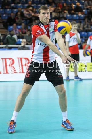  05.12.2015 RZESZOW<br />
SIATKOWKA PLUSLIGA 2015/2016 MEN VOLLEYBALL POLAND POLISH PLUS LIGA LEAGUE SEASON 2015/2016<br />
MECZ ASSECO RESOVIA RZESZOW - AZS POLITECHNIKA WARSZAWSKA<br />
N/Z LUKAS TICHACEK SYLWETKA <br />
 