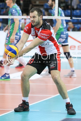  05.12.2015 RZESZOW<br />
SIATKOWKA PLUSLIGA 2015/2016 MEN VOLLEYBALL POLAND POLISH PLUS LIGA LEAGUE SEASON 2015/2016<br />
MECZ ASSECO RESOVIA RZESZOW - AZS POLITECHNIKA WARSZAWSKA<br />
N/Z DOMINIK WITCZAK SYLWETKA <br />
 