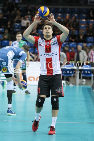  05.12.2015 RZESZOW<br />
SIATKOWKA PLUSLIGA 2015/2016 MEN VOLLEYBALL POLAND POLISH PLUS LIGA LEAGUE SEASON 2015/2016<br />
MECZ ASSECO RESOVIA RZESZOW - AZS POLITECHNIKA WARSZAWSKA<br />
N/Z FABIAN DRZYZGA SYLWETKA <br />
 