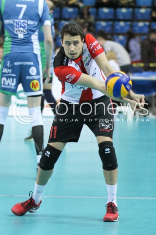  05.12.2015 RZESZOW<br />
SIATKOWKA PLUSLIGA 2015/2016 MEN VOLLEYBALL POLAND POLISH PLUS LIGA LEAGUE SEASON 2015/2016<br />
MECZ ASSECO RESOVIA RZESZOW - AZS POLITECHNIKA WARSZAWSKA<br />
N/Z FABIAN DRZYZGA SYLWETKA <br />
 