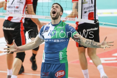  05.12.2015 RZESZOW<br />
SIATKOWKA PLUSLIGA 2015/2016 MEN VOLLEYBALL POLAND POLISH PLUS LIGA LEAGUE SEASON 2015/2016<br />
MECZ ASSECO RESOVIA RZESZOW - AZS POLITECHNIKA WARSZAWSKA<br />
N/Z MICHAL FILIP RADOSC EMOCJE SYLWETKA <br />
 