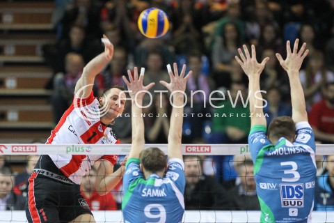  05.12.2015 RZESZOW<br />
SIATKOWKA PLUSLIGA 2015/2016 MEN VOLLEYBALL POLAND POLISH PLUS LIGA LEAGUE SEASON 2015/2016<br />
MECZ ASSECO RESOVIA RZESZOW - AZS POLITECHNIKA WARSZAWSKA<br />
N/Z BARTOSZ KUREK <br />
 