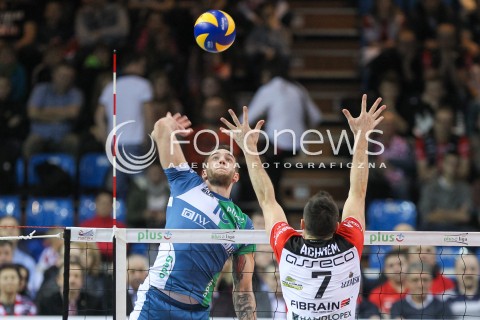  05.12.2015 RZESZOW<br />SIATKOWKA PLUSLIGA 2015/2016 MEN VOLLEYBALL POLAND POLISH PLUS LIGA LEAGUE SEASON 2015/2016<br />MECZ ASSECO RESOVIA RZESZOW - AZS POLITECHNIKA WARSZAWSKA<br />N/Z MICHAL FILIP <br /> 