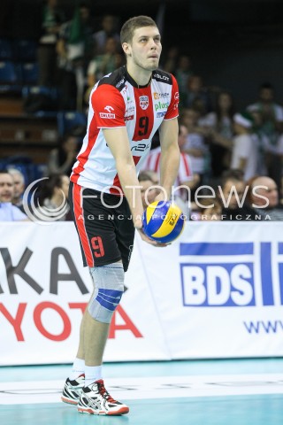  05.12.2015 RZESZOW<br />SIATKOWKA PLUSLIGA 2015/2016 MEN VOLLEYBALL POLAND POLISH PLUS LIGA LEAGUE SEASON 2015/2016<br />MECZ ASSECO RESOVIA RZESZOW - AZS POLITECHNIKA WARSZAWSKA<br />N/Z DMYTRO PASHYTSKYY ( PASZYCKI ) SYLWETKA <br /> 
